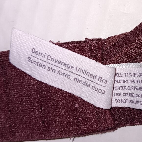 AUDEN DEMI COVERAGE UNLINED BRA - Picture 2 of 7